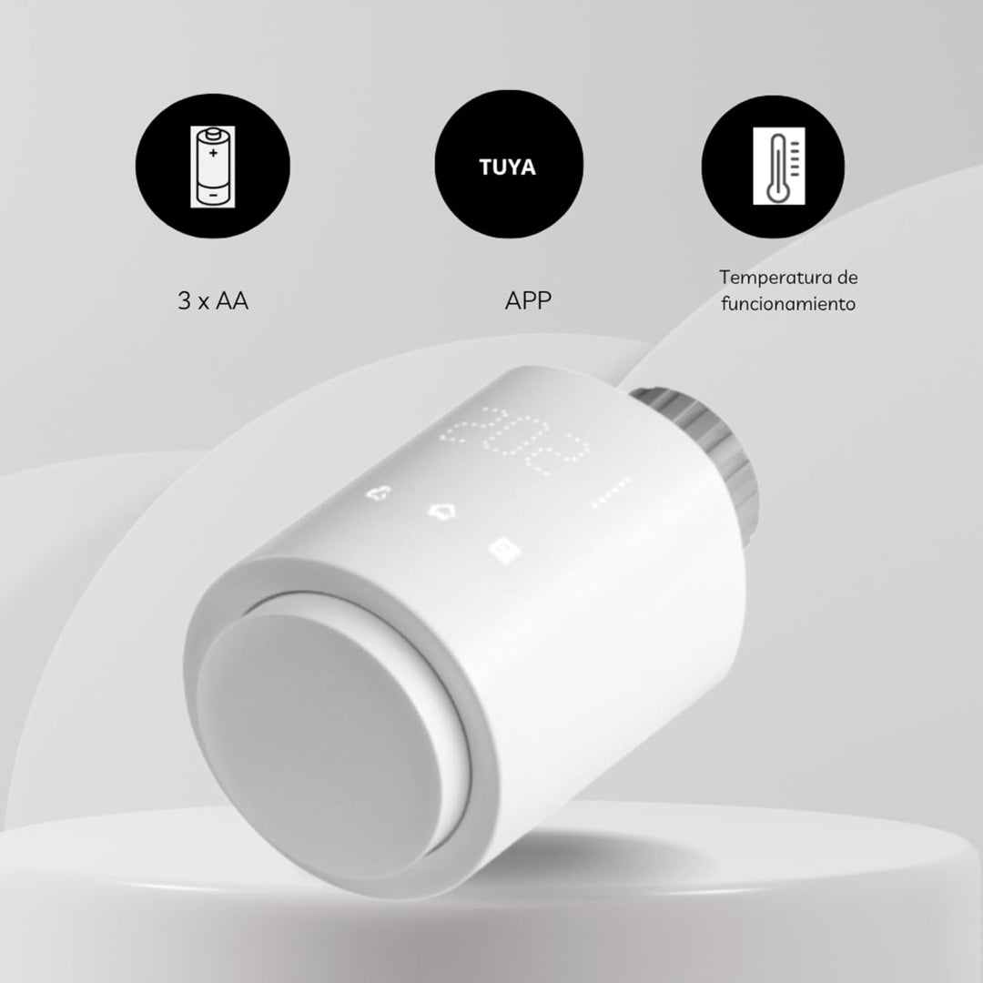 Tuya Smart Wi-Fi Thermostat-Kopf - Thermostat Heizung für effiziente Steuerung mit App-Steuerung - f
