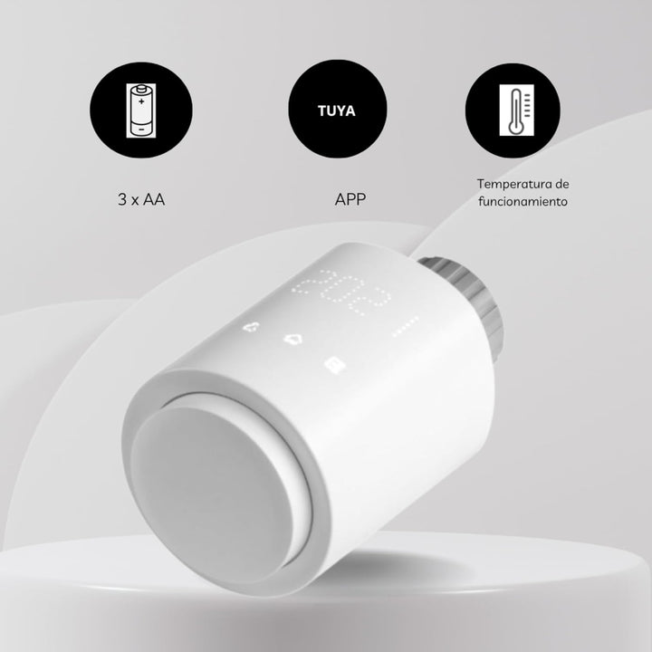 Tuya Smart Wi-Fi Thermostat-Kopf - Thermostat Heizung für effiziente Steuerung mit App-Steuerung - f