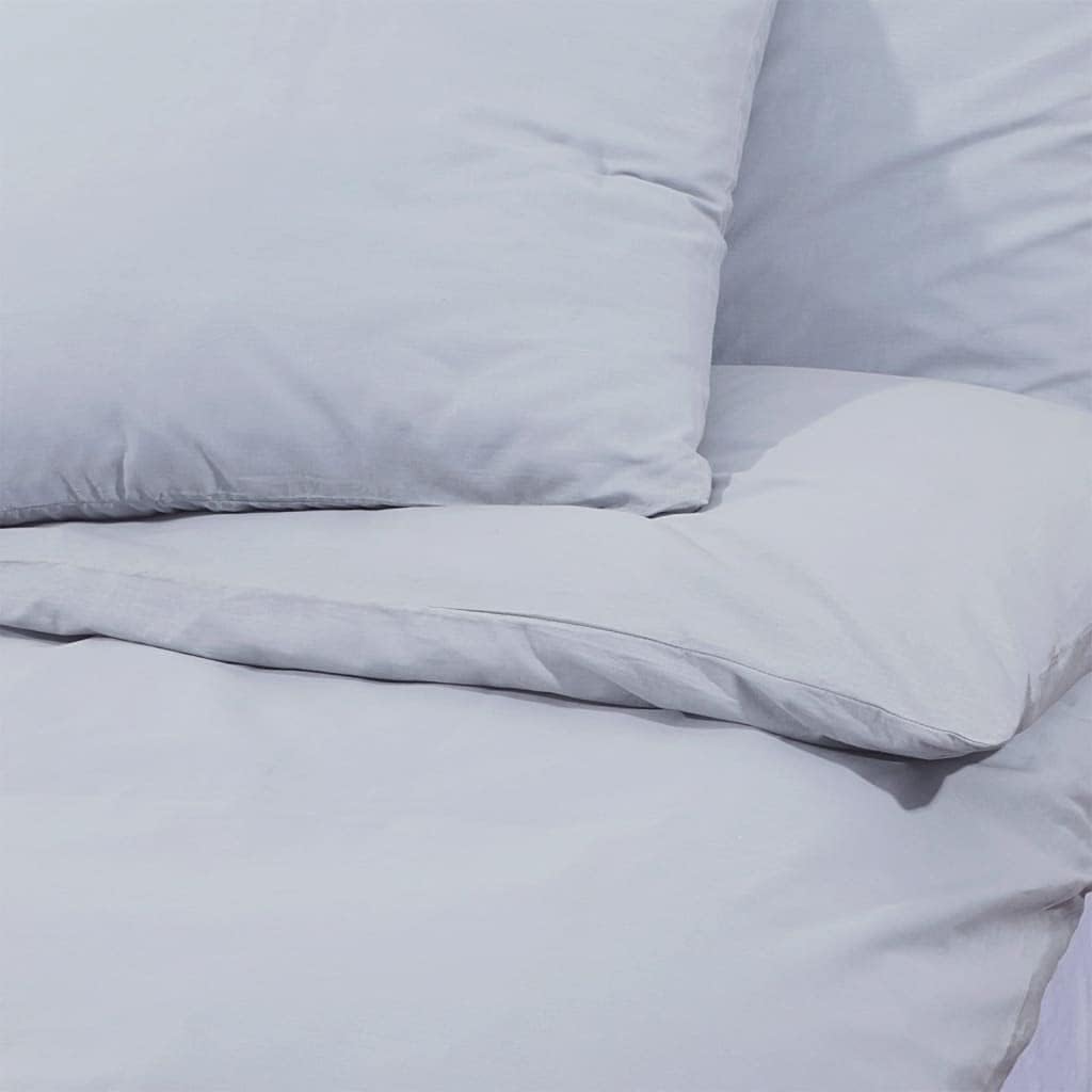 homiuse Bettwäsche-Set Grau 155x220 cm Baumwolle Bettwäsche Winter Kuschel Bettwäsche Baumwolle Bett