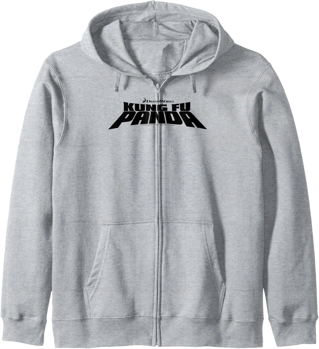 Kung Fu Panda All Black Bold Text Movie Logo Kapuzenjacke