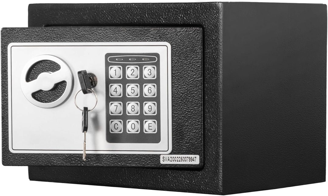 Floordirekt Tresor aus Stahl, mit digitaler Tastatursperre – für Bargeld, Schmuck, Ausweise, Dokumen