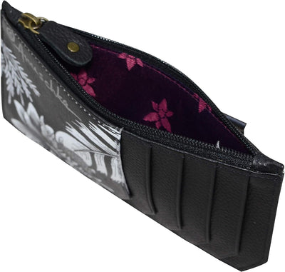 Anuschka Hand Painted Leather Women's Rfid Blocking Card Case With Coin Pouch, RFID-Schutzetui, Lede