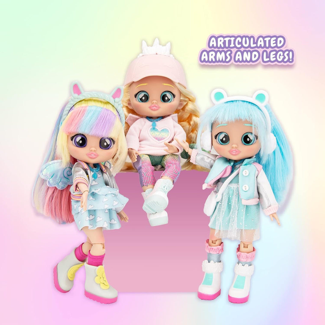 BFF Babys Papageien Stella | Sammlerbare modische Puppe mit Langen Haaren, Stoffkleidung und 9 Zubeh