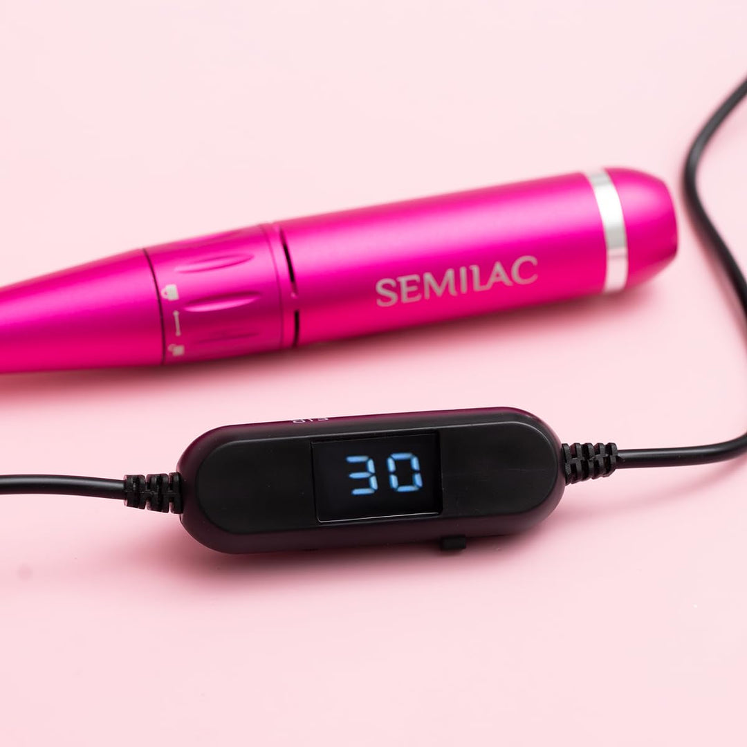 Semilac Nagelfräser Mini Pen – Kompakter Elektrischer Nagelbohrer für UV-, Gel- und Acryl-Lack, USB-