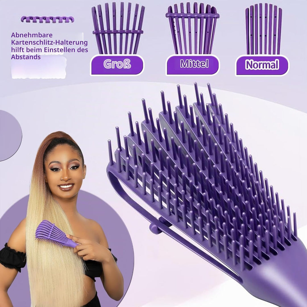 WhaleO Haarbürsten Set Lockenbürste Sleek Bun Bürste Curly Hair Brush Entwirrbürste Stielkamm Toupie