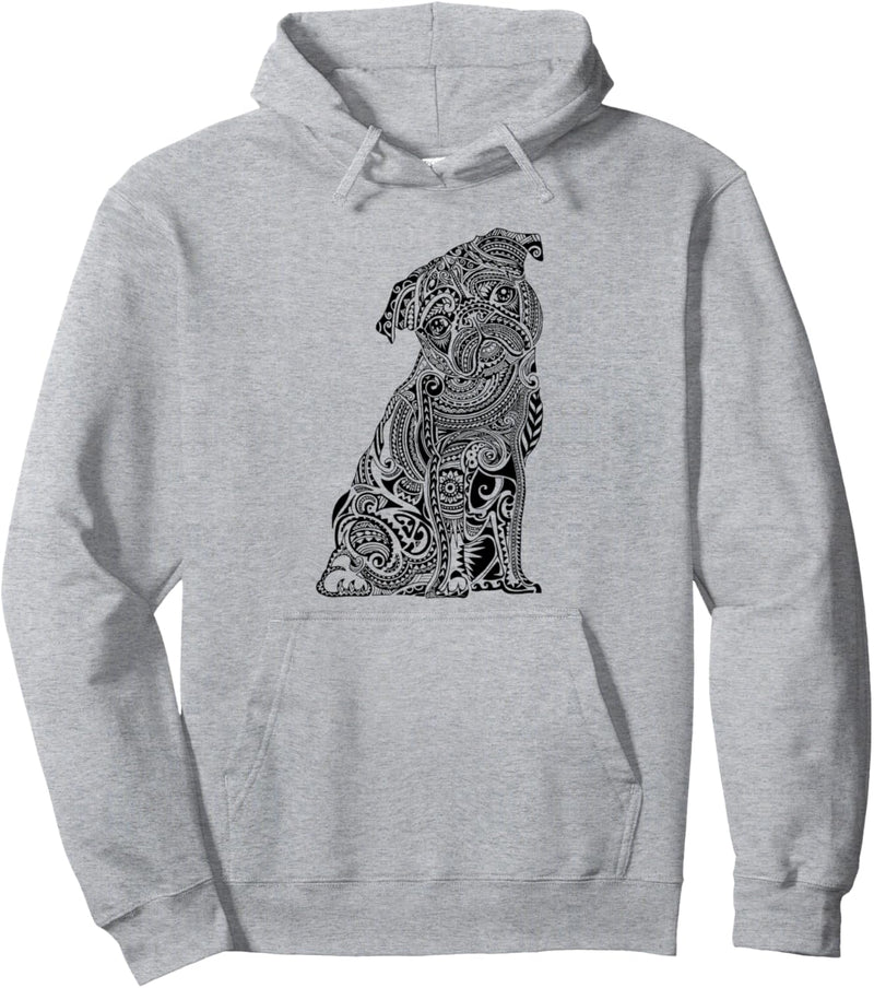 Polynesian Pug Pullover Hoodie