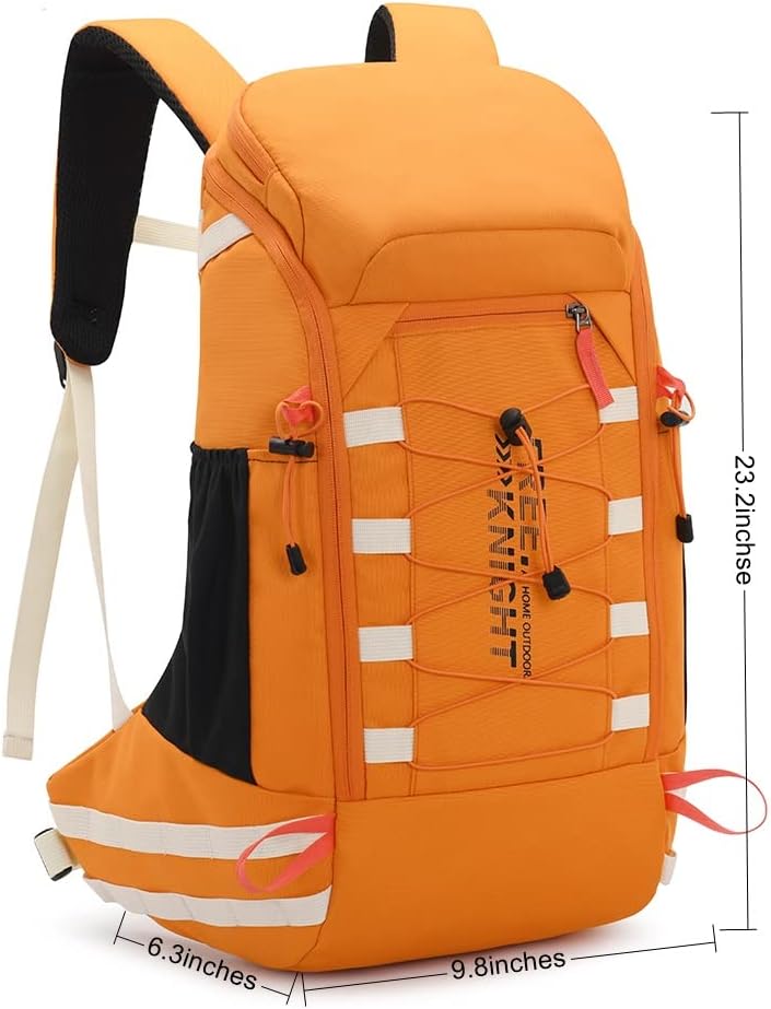 Bseash 40L Leichter wasserdichter Wanderrucksack mit Regenschutz, Outdoor Sport Reise Tagesrucksack