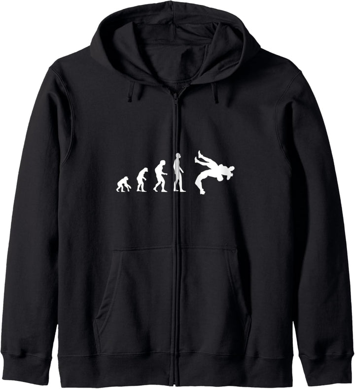 Wrestling Evolution Wrestling Geschenk Wrestler Lustig Kapuzenjacke