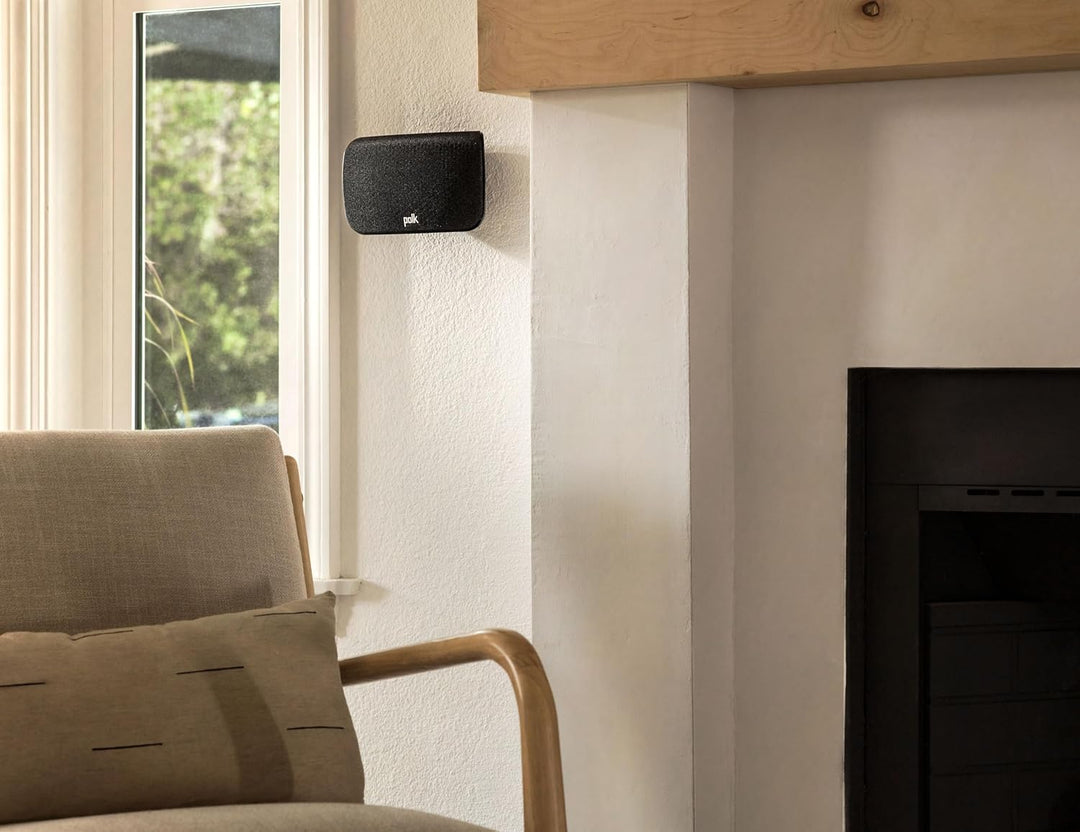 Polk Audio SR2 kabellose Surround Lautsprecher für Polk React und MagniFi 2 Soundbar, Schwarz (MAGSR