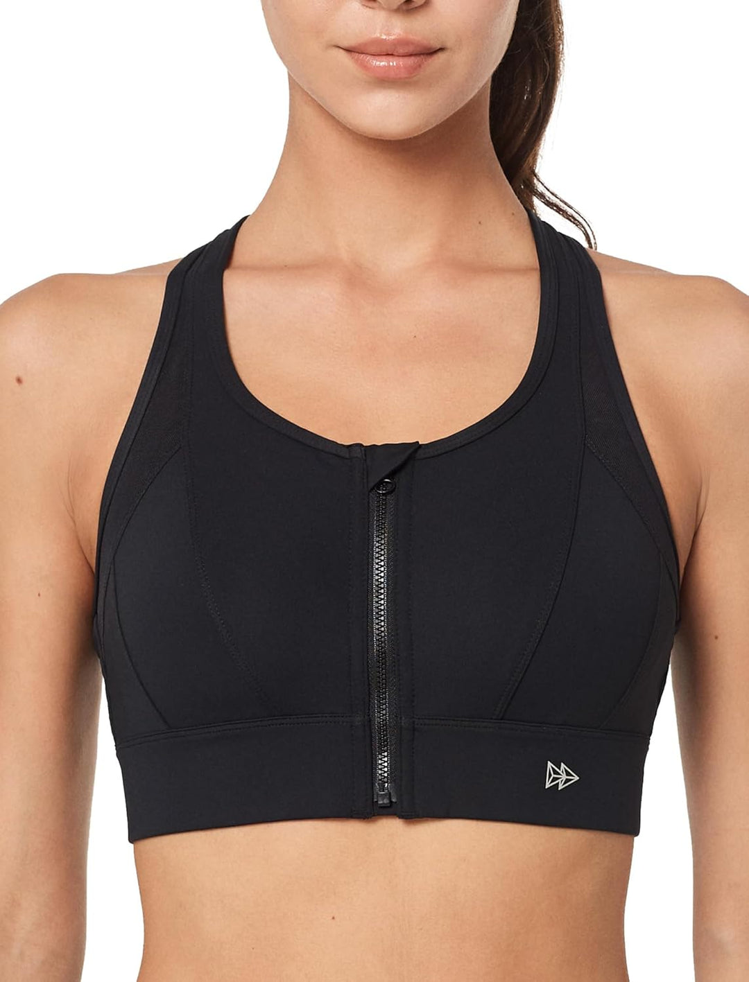 Yvette Starker Halt Sport BH Grosse Brüste mit Vorderverschluss Mesh Ringerrücken Ohne Bügel für Fit