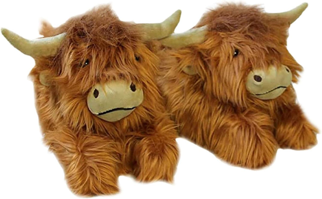 Highland Kuh Hausschuhe, Schottische Hochlandrinder Hausschuhe, Cute Animal Slippers, Unisex Hochlan