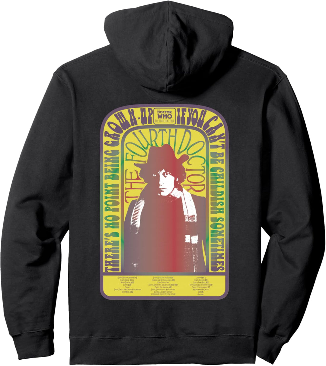 Doctor Who Spacetime Tour — 4. Doctor Baker Pullover Hoodie