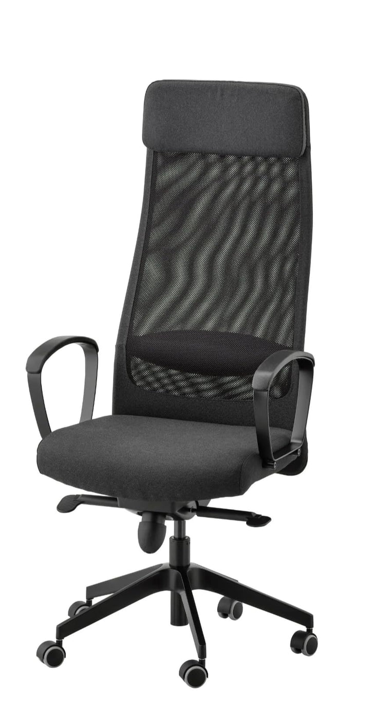 IKEA Markus Bürostuhl, passen Sie die Höhe und den Winkel dieses Stuhls an, damit sich Ihr Arbeitsta
