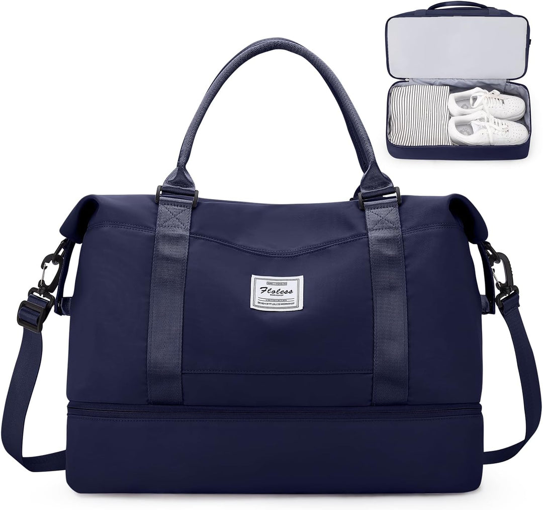 Reisetasche Damen Handgepäck Tasche Sporttasche Weekender Bag Schwimmtasche Wasserdicht Travel Bag D