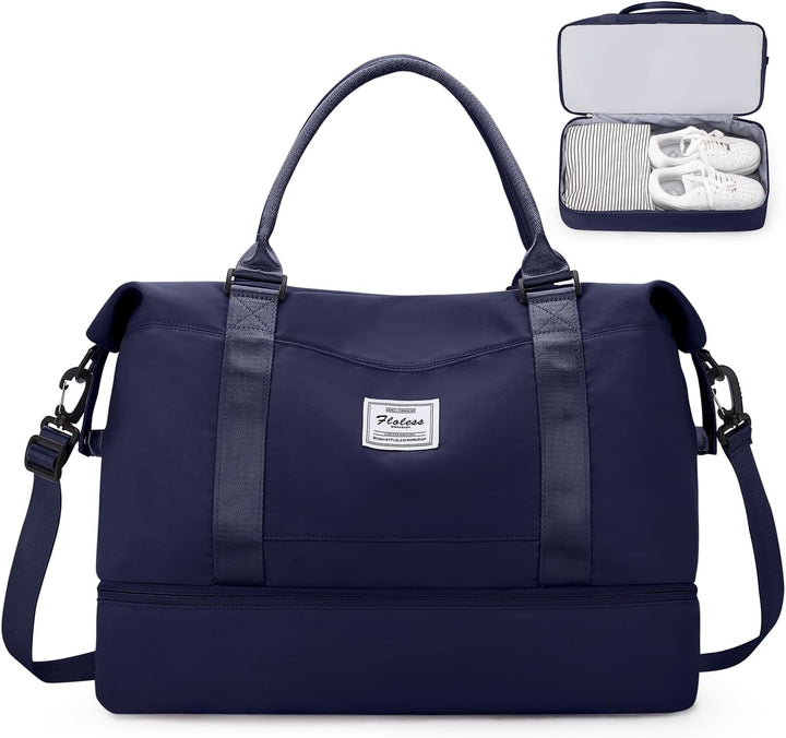 Reisetasche Damen Handgepäck Tasche Sporttasche Weekender Bag Schwimmtasche Wasserdicht Travel Bag D