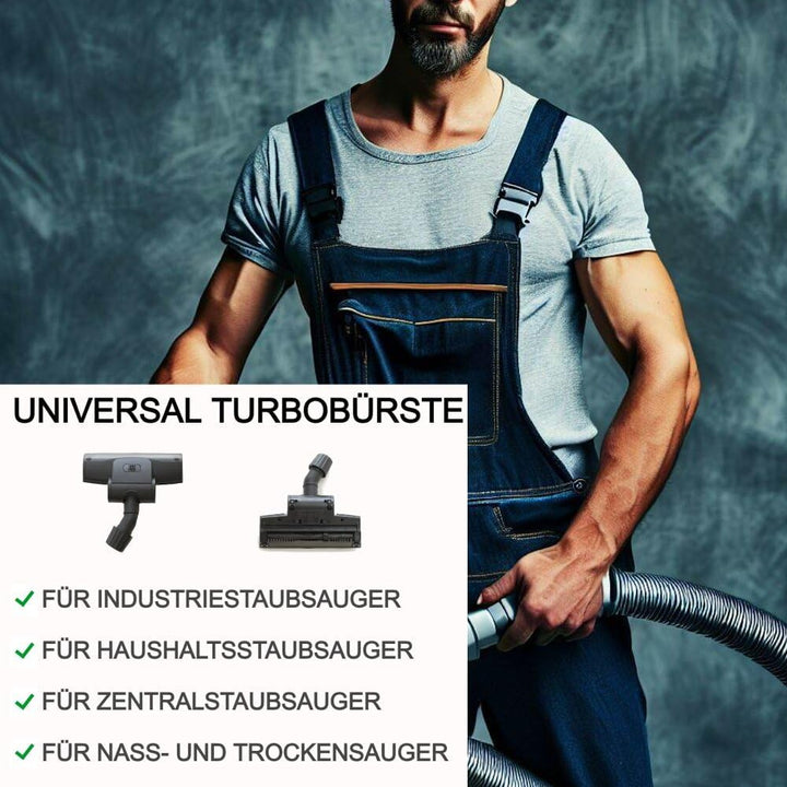 Staubsauger Turbodüse Universal I Turbobürste Staubsaugerdüse mit rotierender Bürstenwalze I kompati