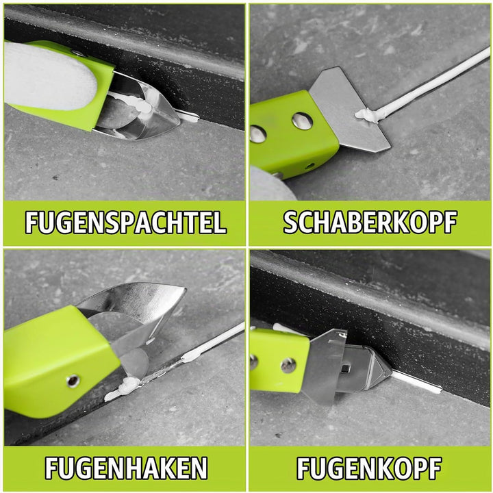 4-in-1 Edelstahl Remover Tool Set, DEWINNER Fugen-Kratzer-Set, Edelstahl-Dichtungs-Finishing Glätten