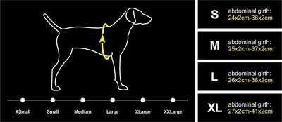 iEnergy™ MIC Hundegeschirr mit Zwei Seitentaschen & ideal für Kurzausflüge, Atmungsaktives, reflekti