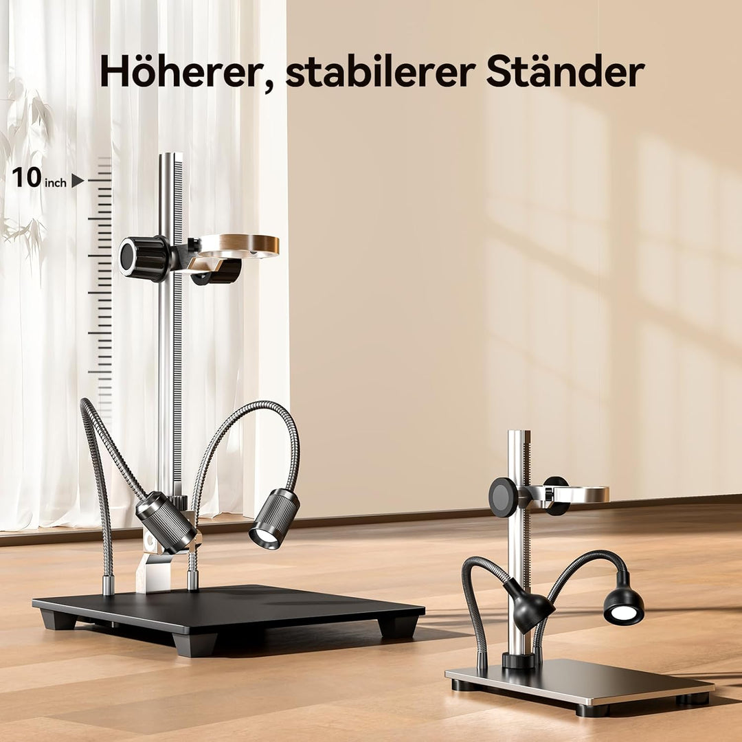 Elikliv EM3K-AF Autofokus Digital Mikroskop 2000X, 3K 7'' Münzmikroskop für Gesamtansicht,HDMI Lötmi