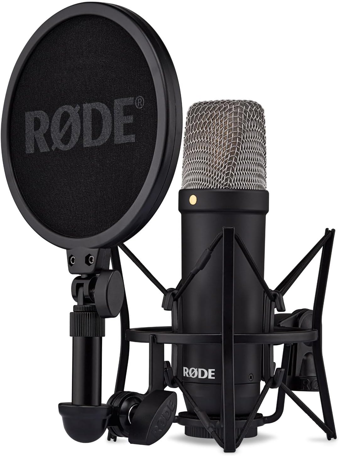 Rode NT1 Signature Black Studio-Mikrofon mit keepdrum Einhand-Mikrofonständer