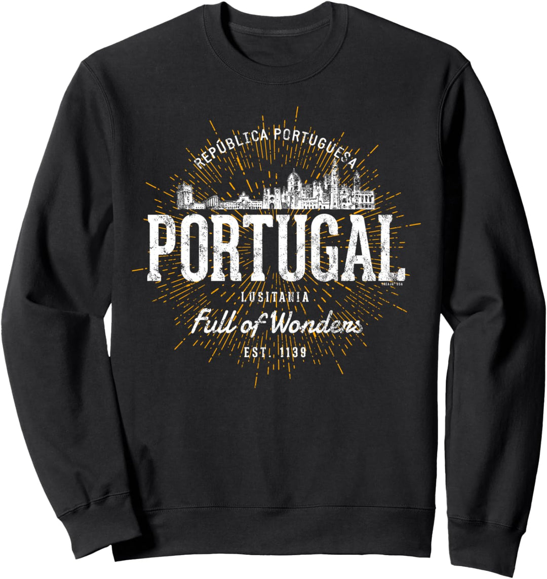 Vintage Stil Retro Portugal Sweatshirt