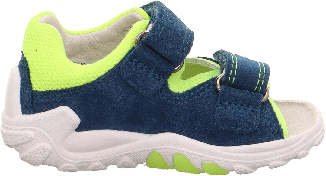 Superfit Jungen Flow 1-000034 Sandale 19 EU Blau Gelb 8030, 19 EU Blau Gelb 8030