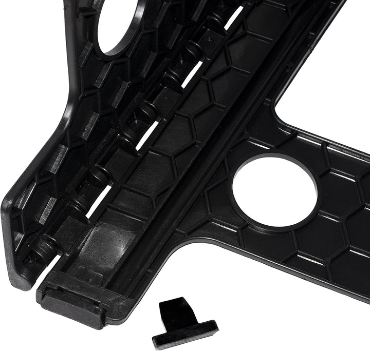 JeVx Klapphocker für Küche oder Bad, hohe Stufe 45 cm, kleine Treppe, rutschfest, für Kinder, Grösse