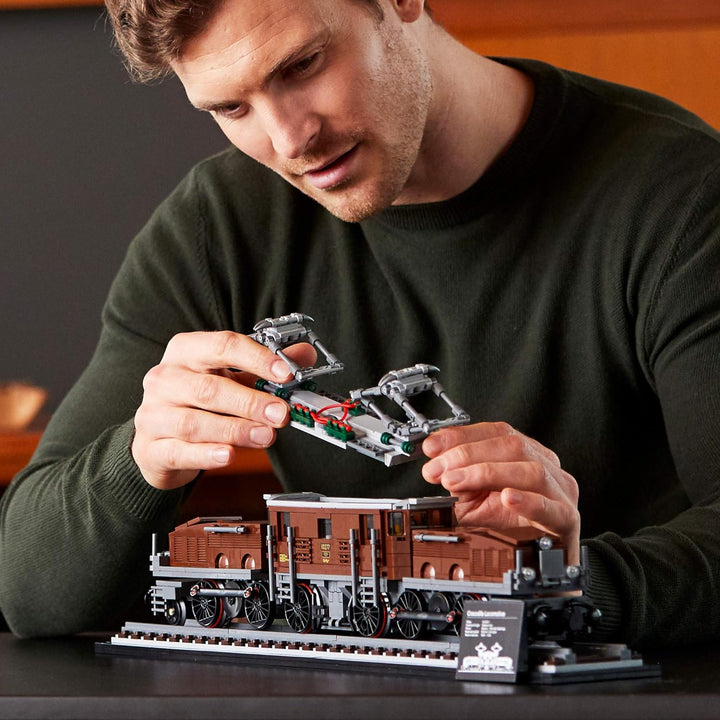 LEGO Crocodile Locomotive 10277 Building Kit; Recreate The Iconic Crocodile Locomotive with This Tra