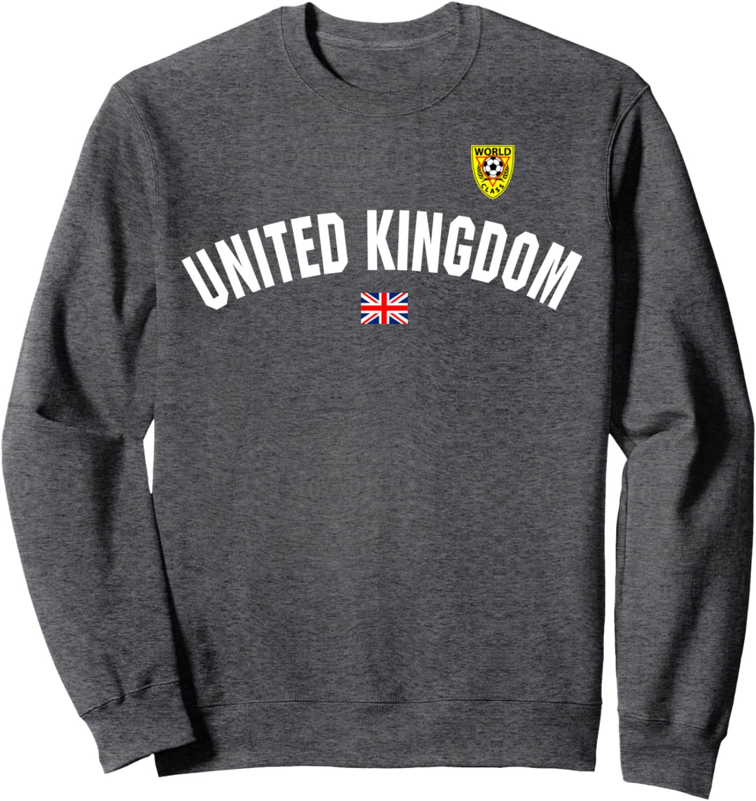 UK Flag World Class Soccer Jersey Sweatshirt