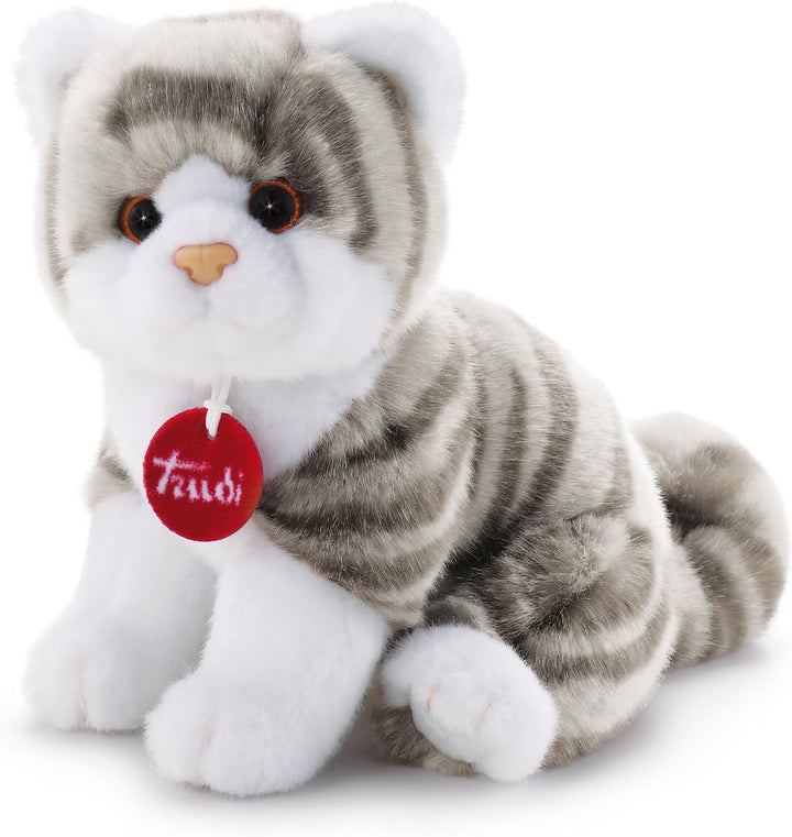 Trudi 20851 Klassik Plüschkatze Brad ca. 18 cm, Grösse S, hochwertiges Stofftier mit weichen Materia