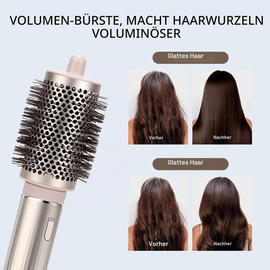 Grosser RundBürste Aufsatz für Shark FlexStyle Föhn, Runder Volumenbürste für Jumbo-Volumen-Heissluf