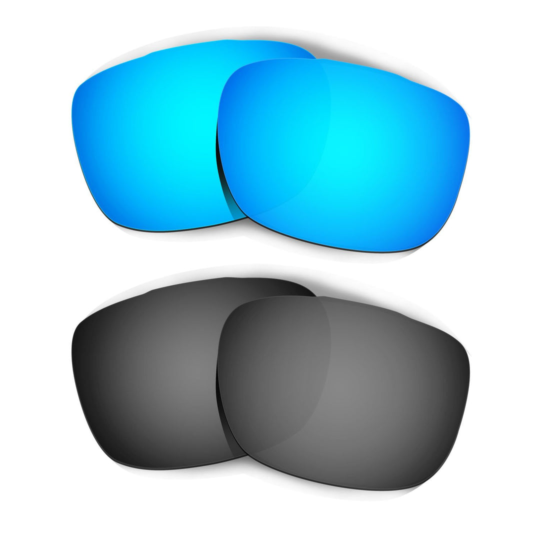 HKUCO Plus Mens Replacement Lenses For Oakley TwoFace Sunglasses Blue/Black Polarized