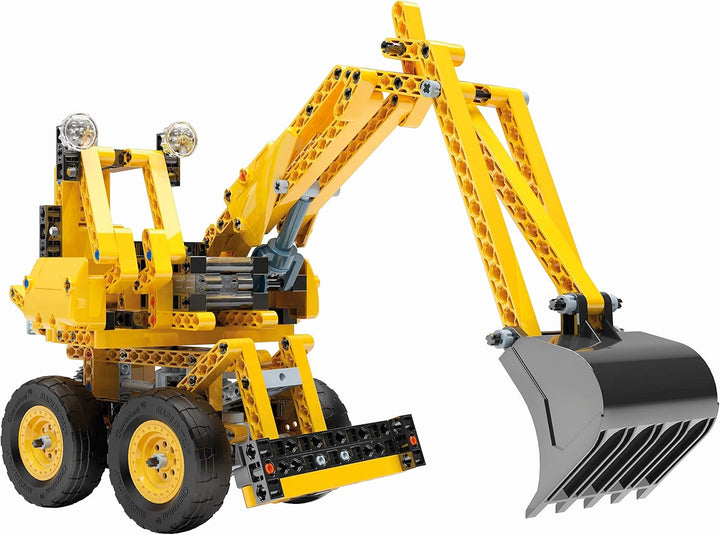 Clementoni 59162 Galileo Science – Construction Challenge Bulldozer, Bausatz für eine Planierraupe,