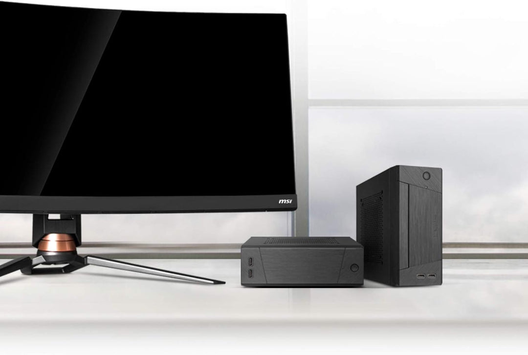 SilverStone Technology SST-ML10B - Milo Mini-ITX kompaktes HTPC Desktop Gehäuse, modulares Design, I