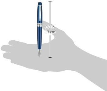 Cross Bailey Kugelschreiber (Drehmechanik, Schreibfarbe schwarz, Strichstärke M) Blau-Lack Blau-Lack