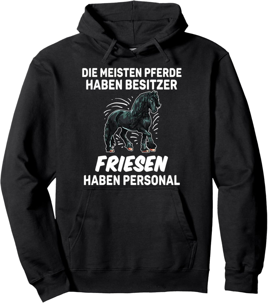 Lustiges Friesen Personal Reiter Geschenk Pferd Pullover Hoodie
