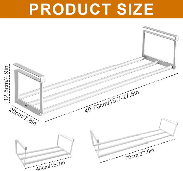 Hängendes Schuhregal Organizer Im Schrank, Erweiterbar Schrankregal, Verstellbarer 40-70cm, Schuhorg