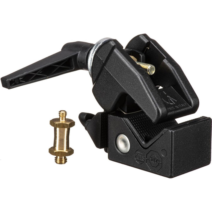 Manfrotto 2909 Super-Klemme mit 2907 kurzen Nieten, schwarz, 13,5 x 10,4 x 6,6 cm