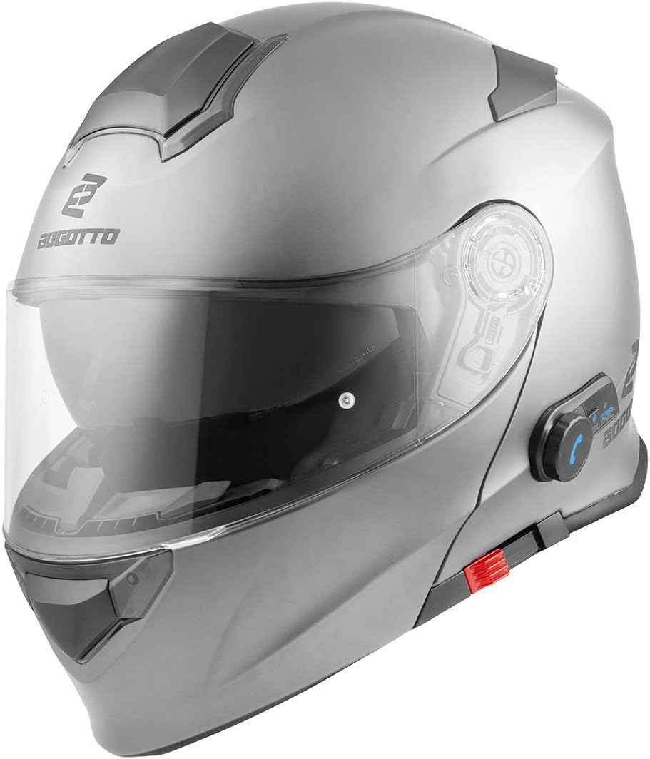 Bogotto V271 BT Bluetooth-Helm XS Silber, XS Silber
