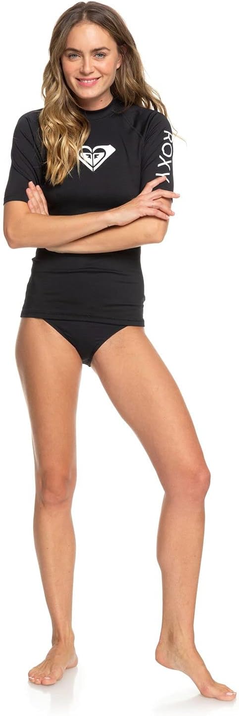 Roxy - Whole Hearted Surf Tee für Damen Anthracite M, Anthracite M