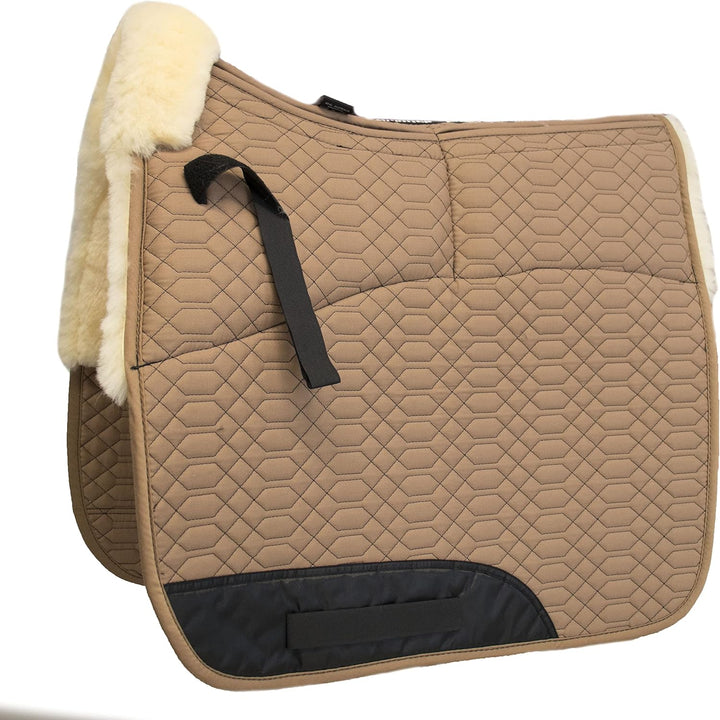 Engel Reitsport Lammfell Aufpolster Korrektur Schabracke Half Lined SCHABRA1AP-D-CAM-MED Stoff Camel