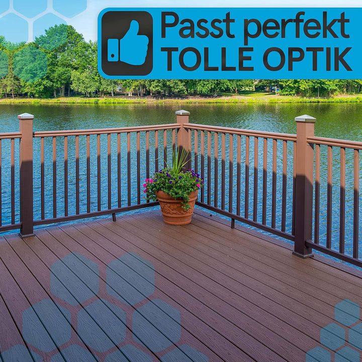TOOLCORE® Pfostenkappen 9x9cm Edelstahl [Perfekter Schutz] 10 Stück inkl. Edelstahl Schrauben - Rost