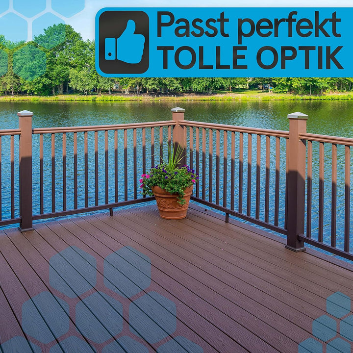 TOOLCORE® Pfostenkappen 9x9cm Edelstahl [Perfekter Schutz] 5 Stück inkl. Edelstahl Schrauben - Rostf