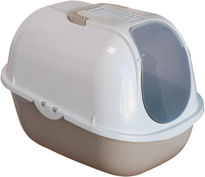 Katzentoilette Sondermodell 50 Katzenklo Schaufel Filter Haube Weiss und graubeige Comfy graubeige,