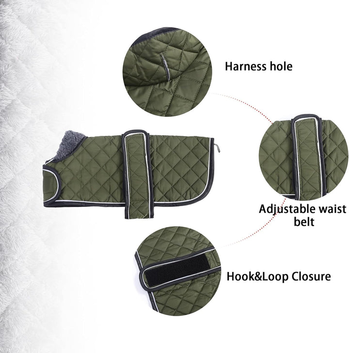 Geyecete - Warmer wintermantel für dackel Hunde,Hunde Winterjacken mit plüschfutter,Outdoor jacken m