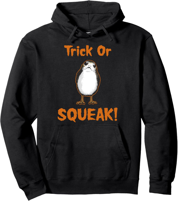 Star Wars The Last Jedi Porg Trick Or Squeak Halloween Text Pullover Hoodie