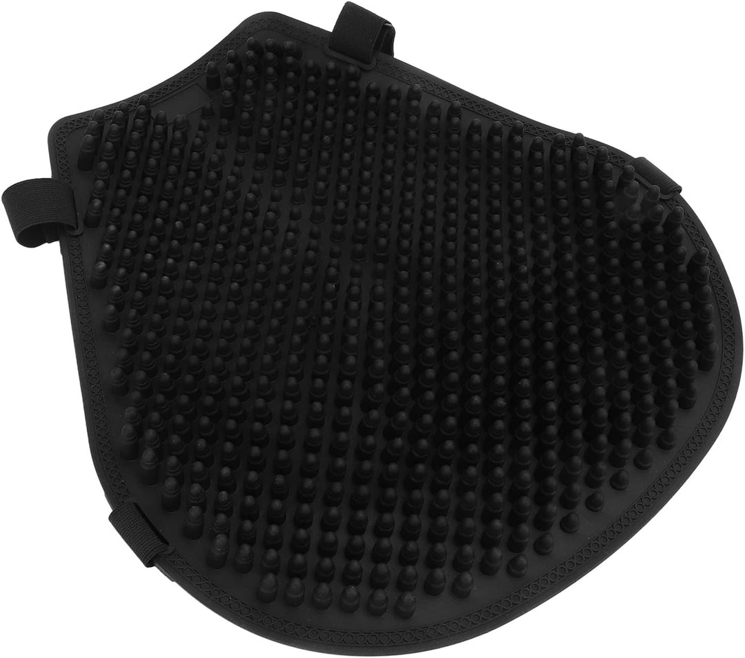 Motorrad-Gel-Sitzkissen, Universelle Abkühlung, Stossdämpfung, Druckentlastung, Schwarzer Sitzbezug