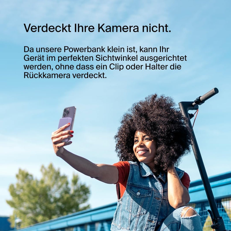Belkin magnetische 5000-mAh-Powerbank, externer Handy-Akku, kompatibel mit MagSafe, mit Passthrough-
