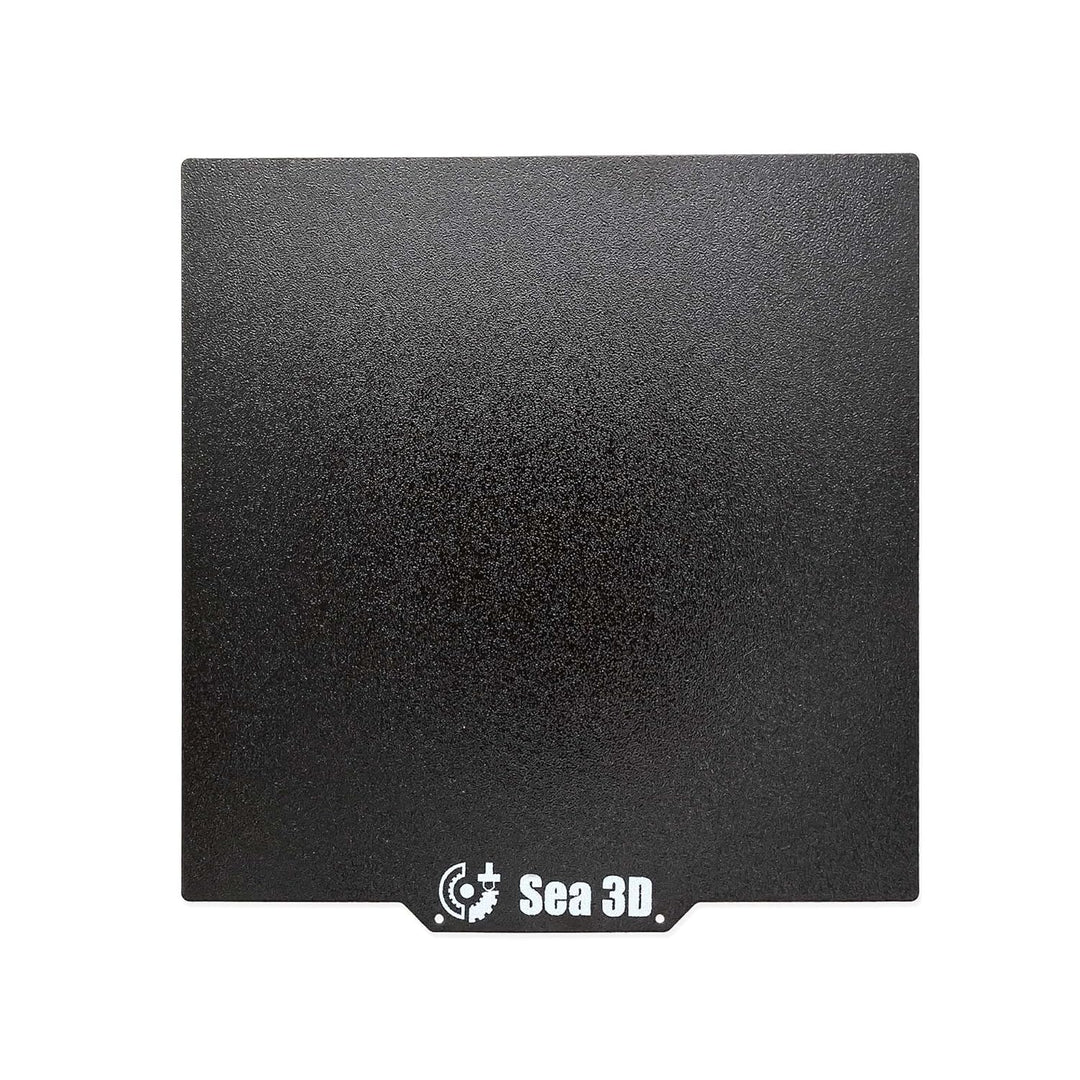 SeaPlate-Black Schwarze 3D Druckplatte 200x200mm 2-seitig fein strukturiert, 200x200mm