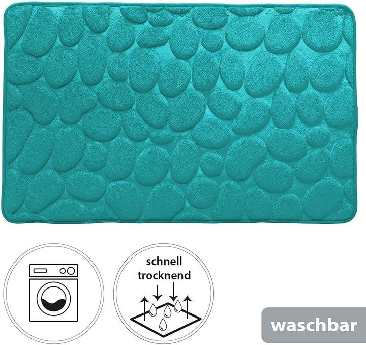 PANA Memoryschaum Badematte in versch. Farben • Badteppich aus weichen Mikrofasern - rutschfest & wa